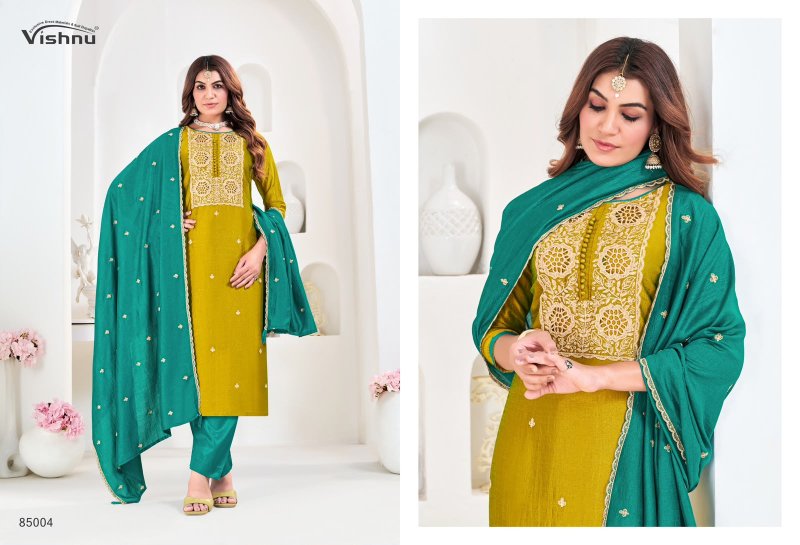 Munira By Vishnu Vichitra Silk Dress Material